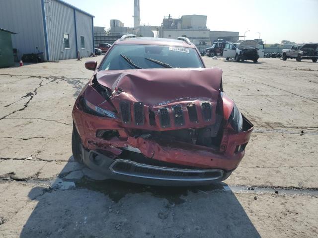 1C4PJMDB4HW583339 - 2017 JEEP CHEROKEE LIMITED MAROON photo 5