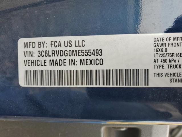 3C6LRVDG0ME555493 - 2021 RAM PROMASTER 2500 HIGH Jaune photo 13