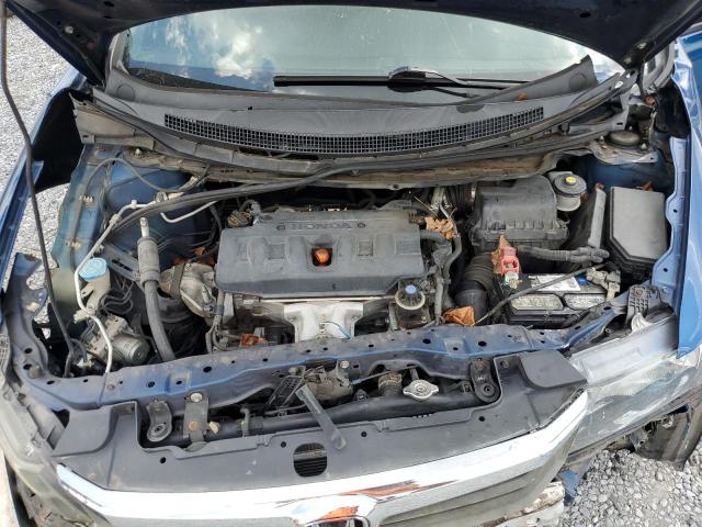 19XFB2F8XCE073787 - 2012 HONDA CIVIC EX BLUE photo 11