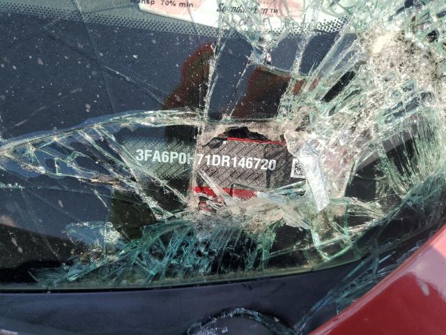 3FA6P0H71DR146720 - 2013 FORD FUSION SE RED photo 12