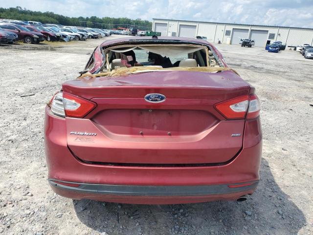 3FA6P0H71DR146720 - 2013 FORD FUSION SE RED photo 6