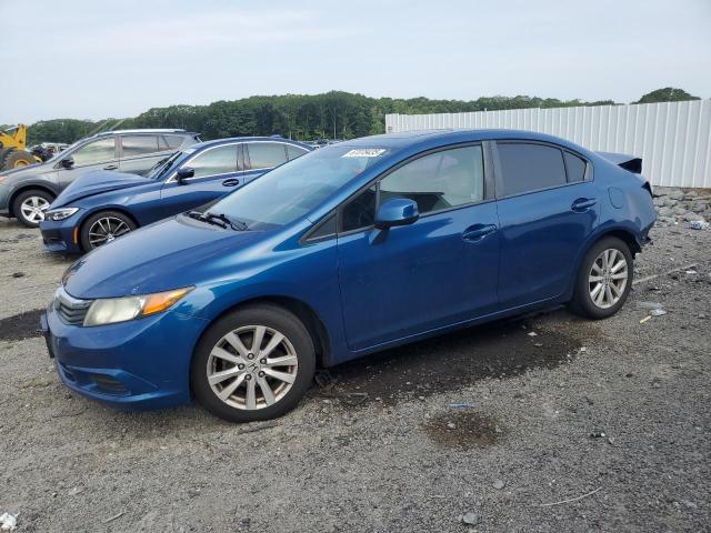 19XFB2F96CE056090 - 2012 HONDA CIVIC EXL BLUE photo 1