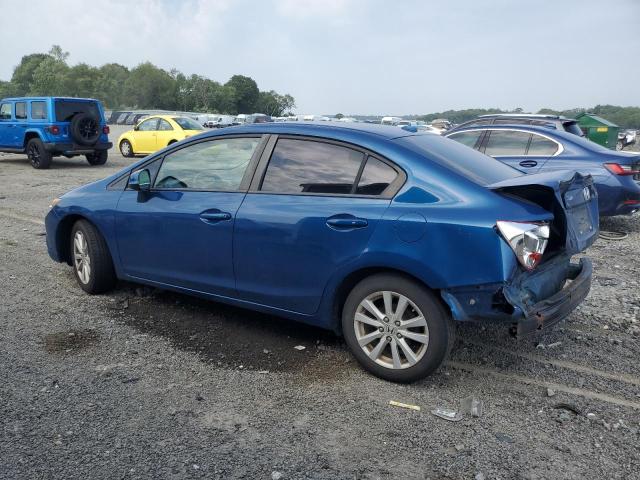 19XFB2F96CE056090 - 2012 HONDA CIVIC EXL BLUE photo 2