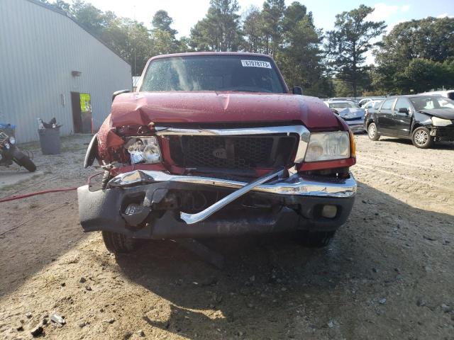 1FTZR45E24TA09621 - 2004 FORD RANGER SUPER CAB MAROON photo 5