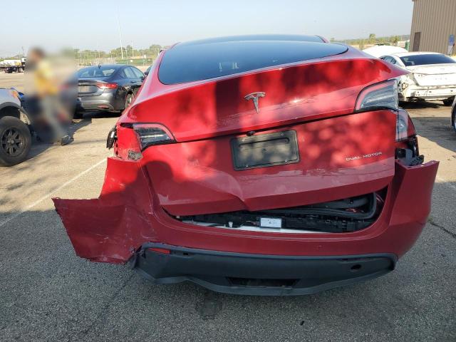 7SAYGDEE4PA182209 - 2023 TESLA MODEL Y RED photo 6