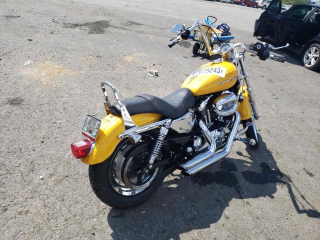 1HD1CT3197K408530 - 2007 HARLEY-DAVIDSON XL1200 C YELLOW photo 4