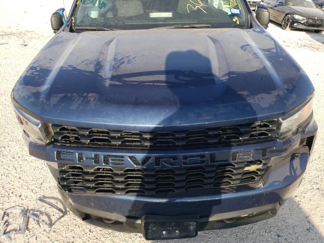 1GCPWBEH4MZ152274 - 2021 CHEVROLET SILVERADO C1500 CUSTOM BLUE photo 11