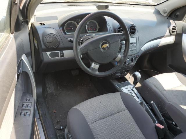 KL1TD66E29B309842 - 2009 CHEVROLET AVEO LS SILVER photo 8