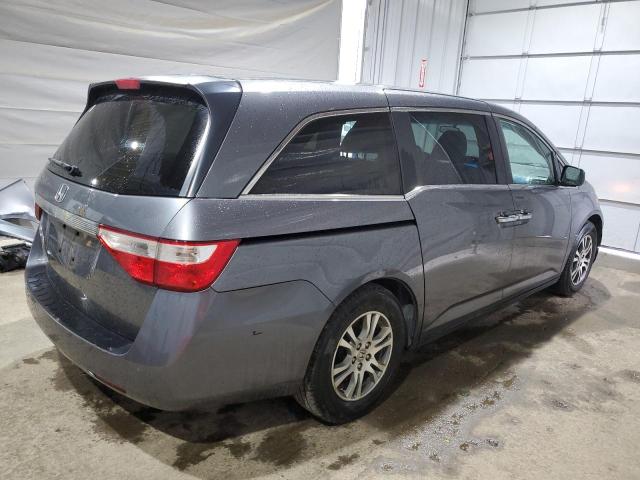 5FNRL5H49BB101383 - 2011 HONDA ODYSSEY EX GRAY photo 3
