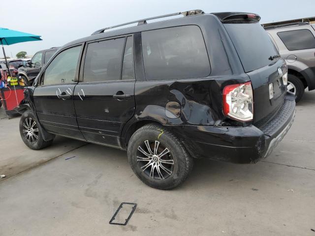 2HKYF18575H514168 - 2005 HONDA PILOT EXL BLACK photo 2