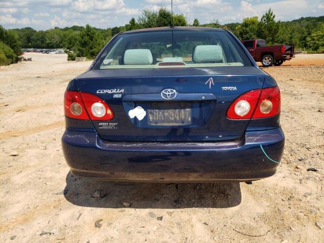 1NXBR32E38Z992742 - 2008 TOYOTA COROLLA CE BLUE photo 6