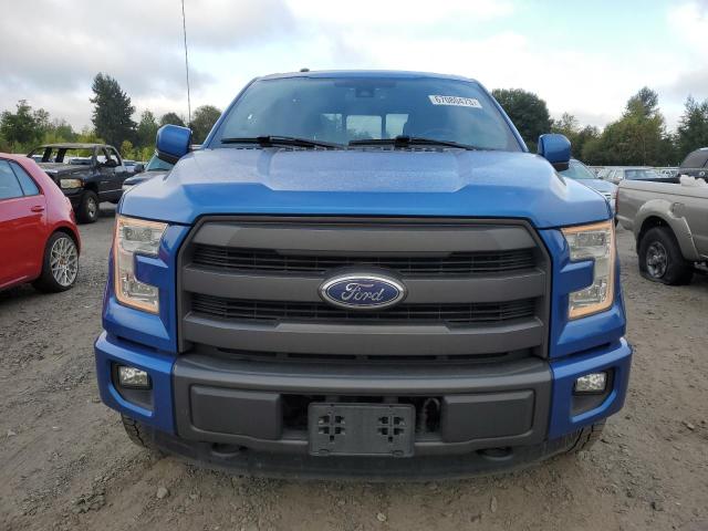 1FTEW1EF0FFA62818 - 2015 FORD F150 SUPERCREW BLUE photo 5