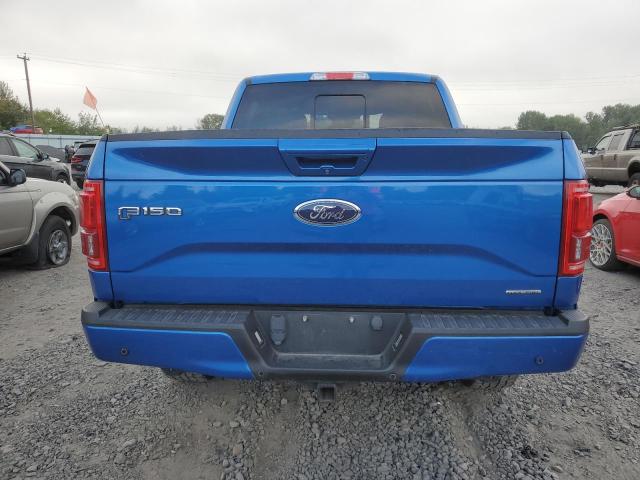 1FTEW1EF0FFA62818 - 2015 FORD F150 SUPERCREW BLUE photo 6