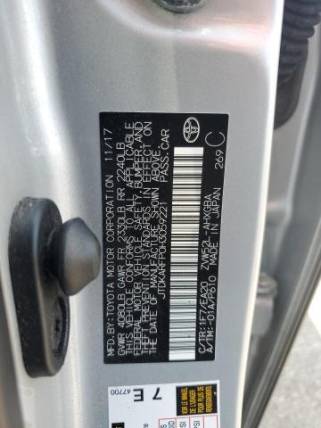 JTDKARFP0H3059221 - 2017 TOYOTA PRIUS PRIM فضي صورة 12