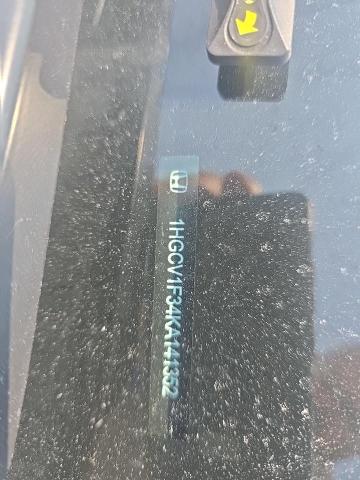 1HGCV1F34KA141352 - 2019 HONDA ACCORD SPORT თეთრი ფოტო 12