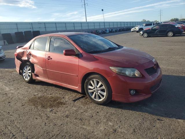 1NXBU4EE7AZ261589 - 2010 TOYOTA COROLLA BASE წითელი ფოტო 4