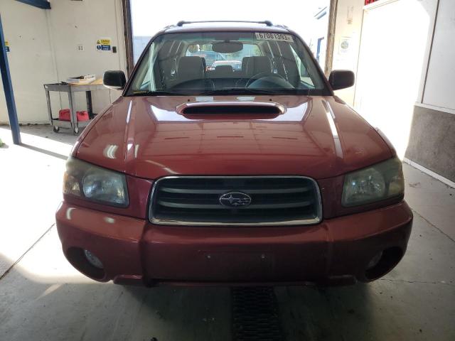 JF1SG69605H703160 - 2005 SUBARU FORESTER 2.5XT RED photo 5
