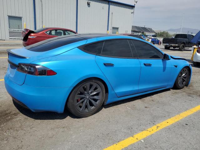 5YJSA1E47KF331329 - 2019 TESLA MODEL S Կապույտ լուսանկար 3