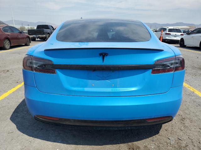 5YJSA1E47KF331329 - 2019 TESLA MODEL S Կապույտ լուսանկար 6
