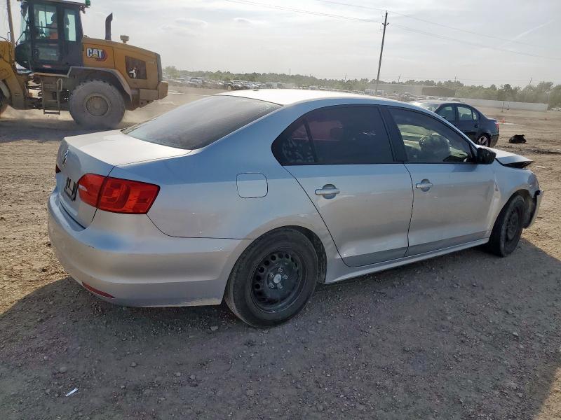 3VW2K7AJ8EM444876 - 2014 VOLKSWAGEN JETTA BASE SILVER photo 3