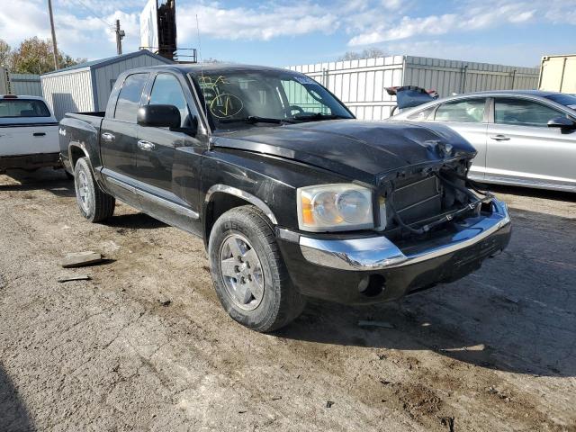 1D7HW58J66S538717 - 2006 DODGE DAKOTA QUAD LARAMIE BLACK photo 1