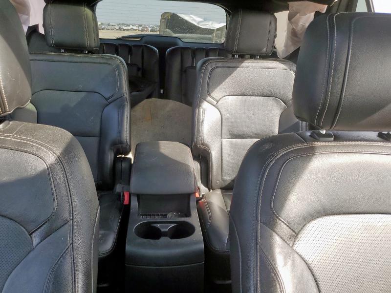 1FM5K7FH5JGB07751 - 2018 FORD EXPLORER LIMITED RED photo 10