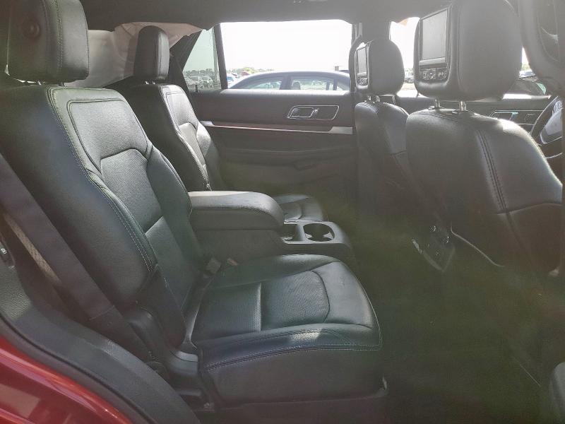 1FM5K7FH5JGB07751 - 2018 FORD EXPLORER LIMITED RED photo 11
