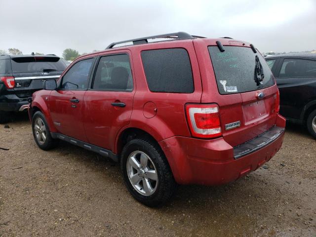 1FMCU03138KA82405 - 2008 FORD ESCAPE XLT RED photo 2