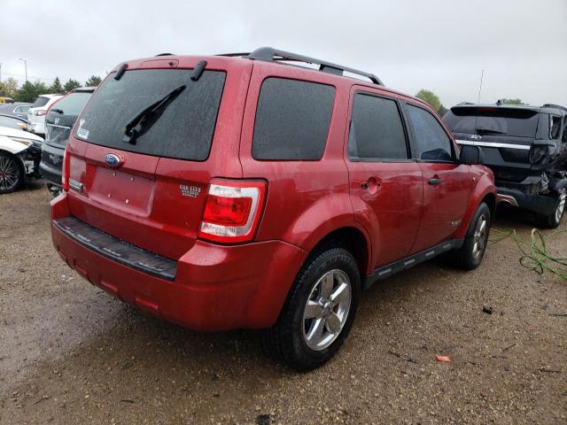 1FMCU03138KA82405 - 2008 FORD ESCAPE XLT RED photo 3