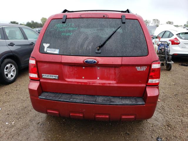 1FMCU03138KA82405 - 2008 FORD ESCAPE XLT RED photo 6