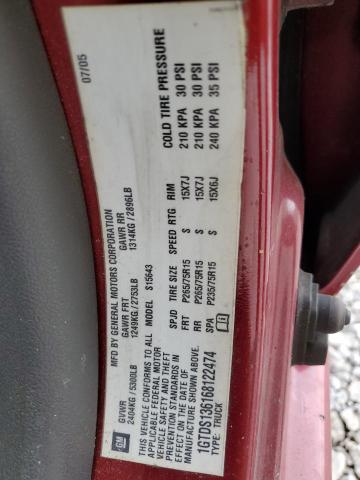 1GTDS136168122474 - 2006 GMC CANYON MAROON photo 12