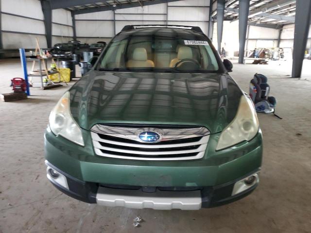 4S4BRDKC3B2394724 - 2011 SUBARU OUTBACK 3.6R LIMITED GREEN photo 5