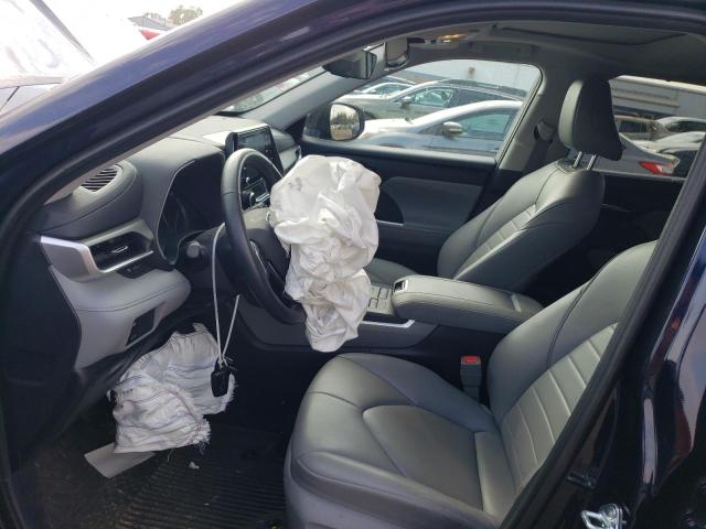 5TDGZRBH9MS123634 - 2021 TOYOTA HIGHLANDER XLE Mavi foto 7