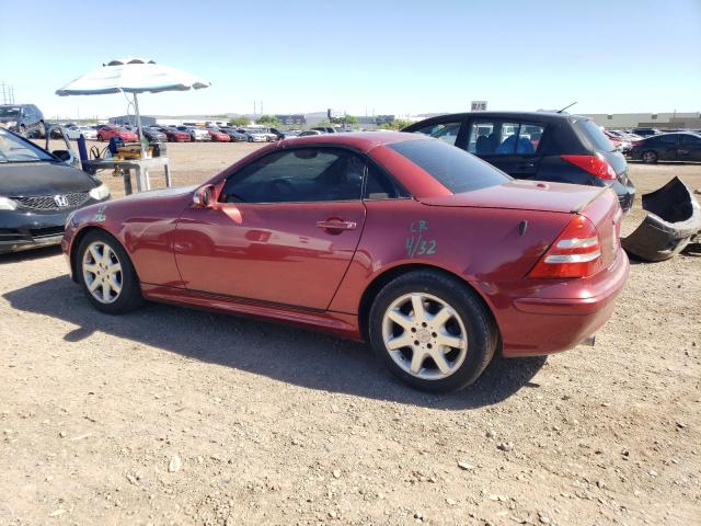 WDBKK49F53F291435 - 2003 MERCEDES-BENZ SLK 230 KOMPRESSOR RED photo 2