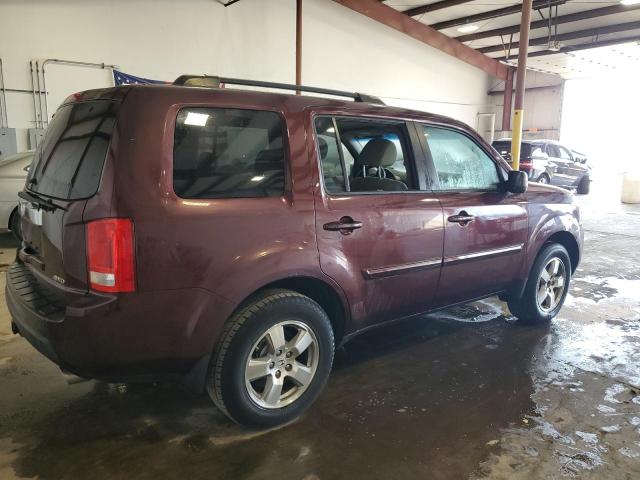 5FNYF4H42BB039595 - 2011 HONDA PILOT EX BURGUNDY photo 3