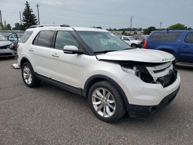 1FM5K8F89FGB59624 - 2015 FORD EXPLORER LIMITED WHITE photo 4
