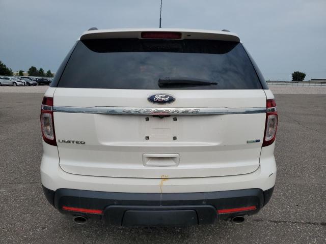 1FM5K8F89FGB59624 - 2015 FORD EXPLORER LIMITED WHITE photo 6