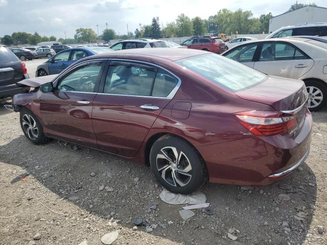 1HGCR2F44GA061009 - 2016 HONDA ACCORD LX BURGUNDY photo 2