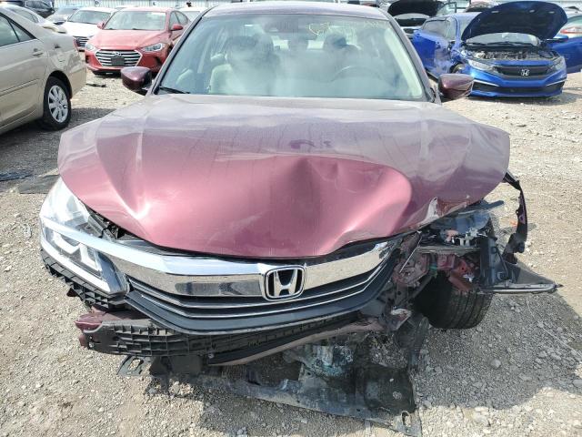 1HGCR2F44GA061009 - 2016 HONDA ACCORD LX BURGUNDY photo 5