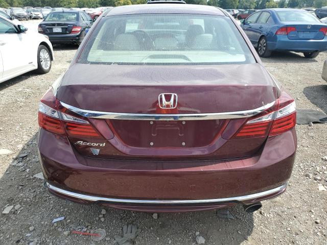 1HGCR2F44GA061009 - 2016 HONDA ACCORD LX BURGUNDY photo 6