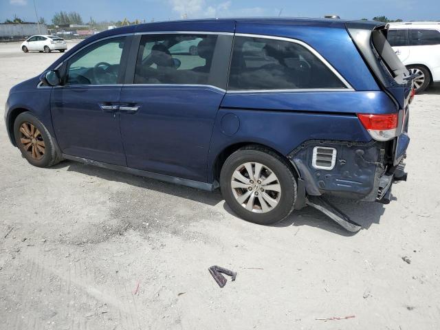 5FNRL5H69GB117317 - 2016 HONDA ODYSSEY EXL BLUE photo 2