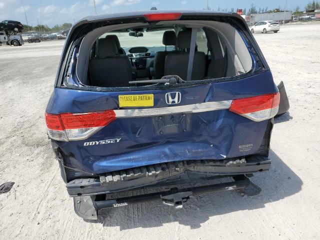 5FNRL5H69GB117317 - 2016 HONDA ODYSSEY EXL BLUE photo 6