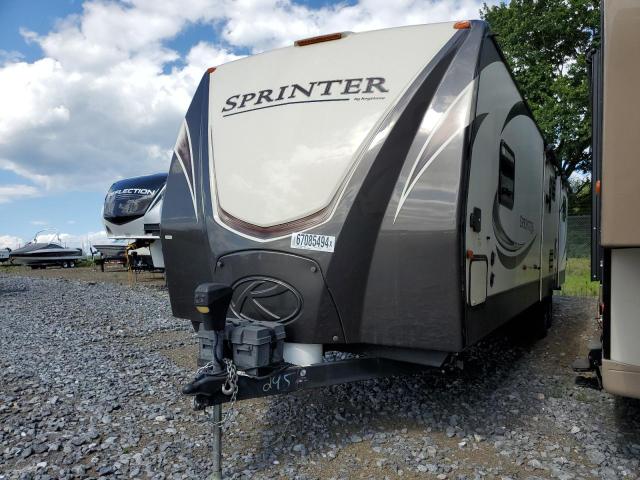 4YDT32524J1530295 - 2018 KEYSTONE SPRINTER WHITE photo 2