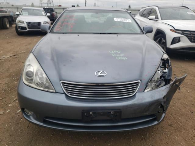 JTHBA30G055117221 - 2005 LEXUS ES 330 BLUE photo 5