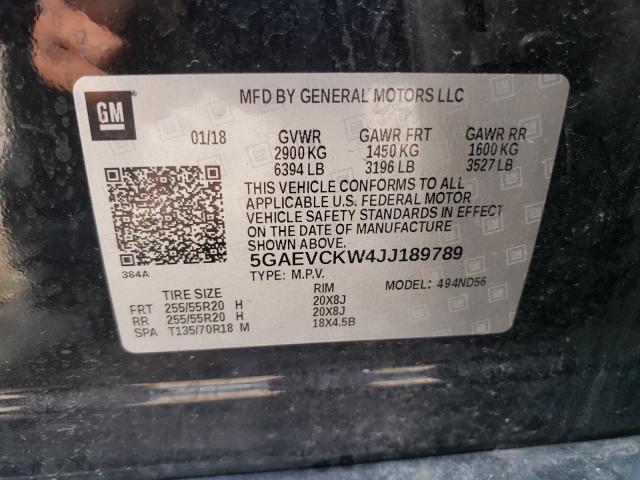 5GAEVCKW4JJ189789 - 2018 BUICK ENCLAVE AVENIR Qara foto 13