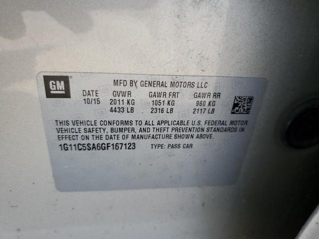 1G11C5SA6GF167123 - 2016 CHEVROLET MALIBU LIM LT 米色 照片 13