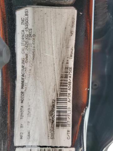 5TEJU62N05Z089872 - 2005 TOYOTA TACOMA DOUBLE CAB PRERUNNER BLACK photo 12