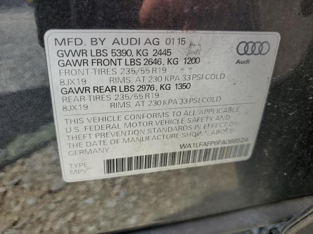 WA1LFAFP6FA088524 - 2015 AUDI Q5 PREMIUM PLUS CHARCOAL photo 13