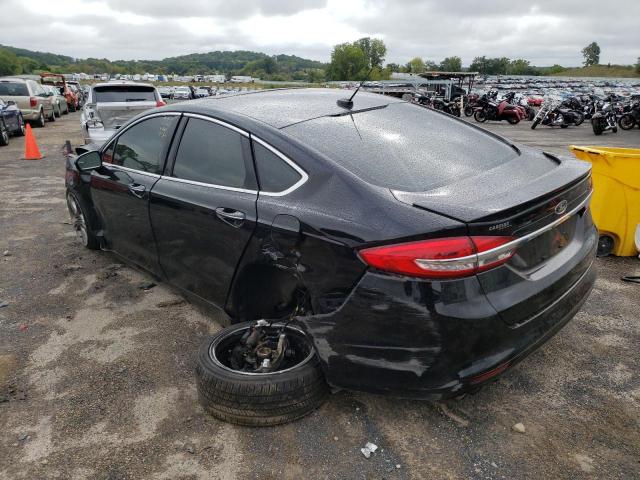 3FA6P0VP1HR162684 - 2017 FORD FUSION SPORT BLACK photo 2