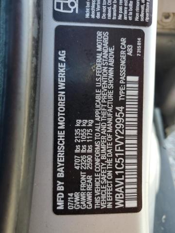 WBAVL1C51FVY29954 - 2015 BMW X1 XDRIVE28I SILVER photo 13